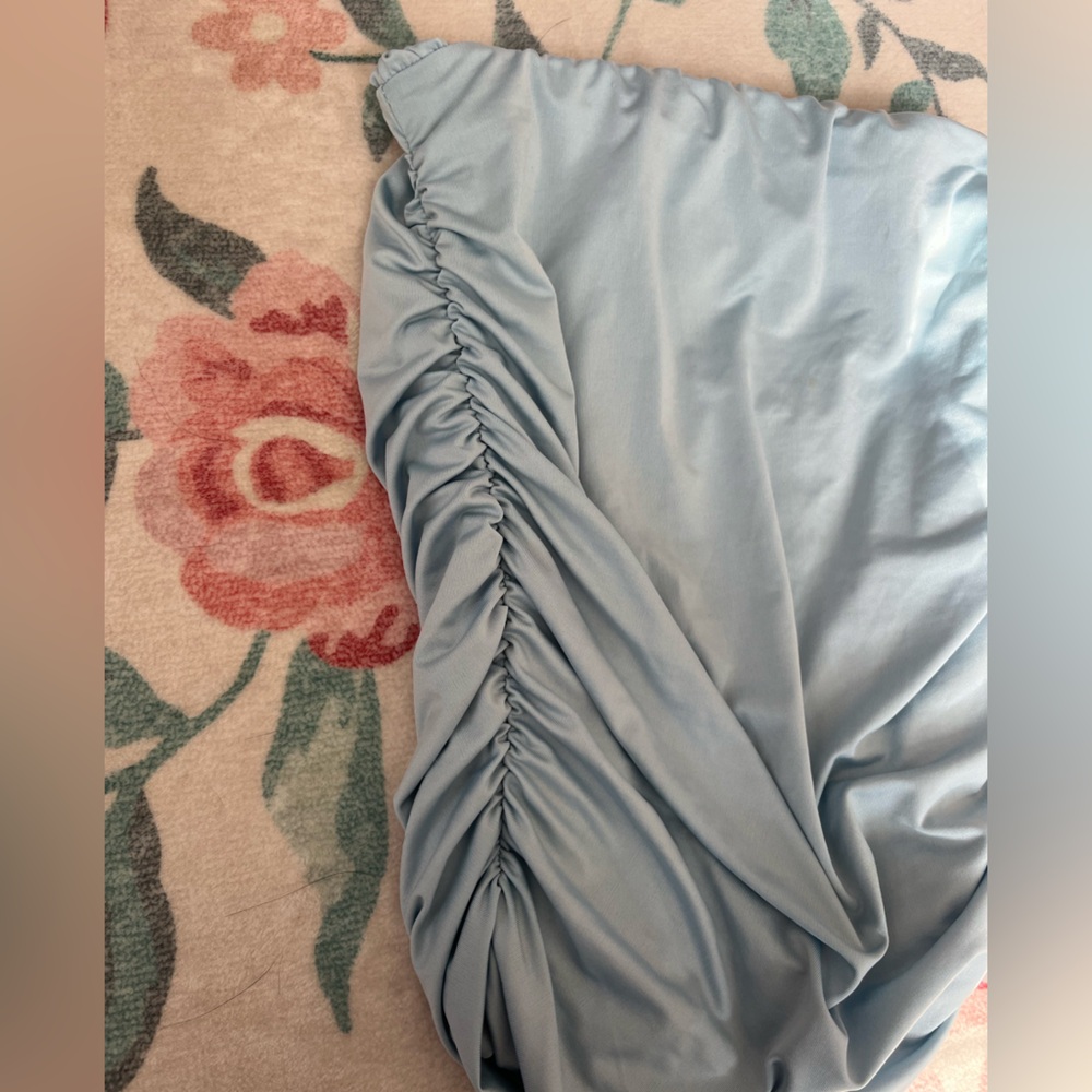 Light Blue Ruffled Skirt - Picture 3 of 3
